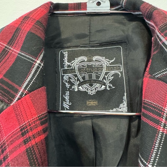 Makers of true Original Plaid Blazer / Red / M - Picture 10 of 11